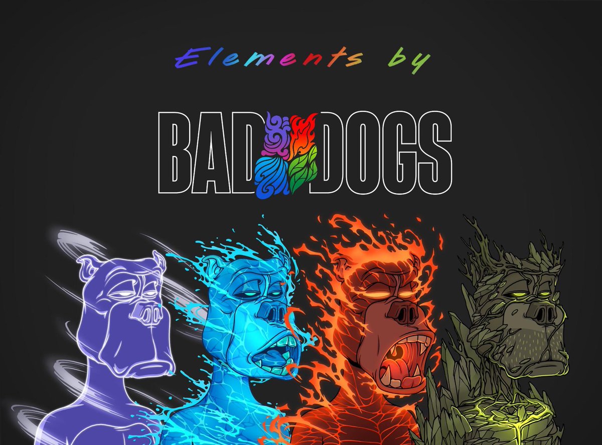 Get ready for the launch of Elements by BadDogs! To kick off the hype for this Burn-2-Claim raffle collection, we're giving away 30 FREE mints of our Air Token. Mark your calendars for 4-20-23 and join the pack on this epic journey! alphabot.app/elements-by-ba…

#ElementsbyBadDogs