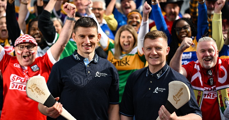 BGEGAA's tweet photo. Our new ‘It’s Anyone’s Game’ campaign is designed to celebrate hurling players and fans by showcasing the diverse and inclusive nature of the sport 🏆

To celebrate extending our sponsorship of the GAA Senior Hurling Championship, we're giving away tickets to the final! 👇