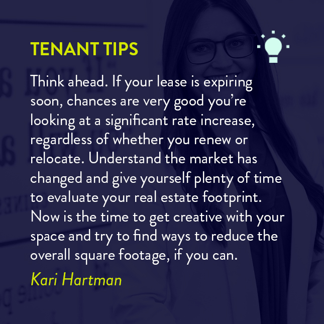 #TenantTip : THINK AHEAD! Make sure you are giving yourself plenty of time when renewing or relocating. Time is your greatest asset. Thanks, Kari, for this great tenant tip.