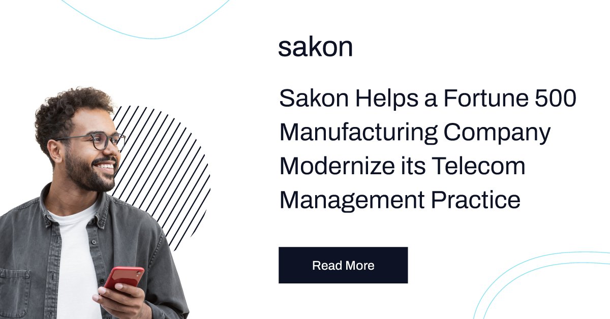 Learn how a Fortune 500 manufacturing company boosted efficiency, increased standardization, and reduced costs by partnering with Sakon and making us their global TEM provider. 

Download the Case Study to Learn More: hubs.ly/Q01L3mjz0