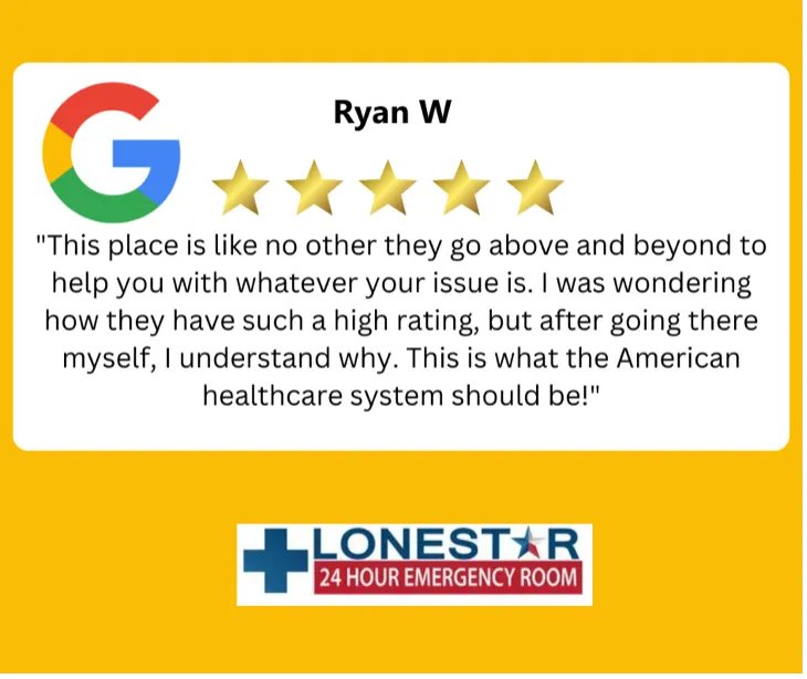 TAFEC_TX's tweet photo. Freestanding ERs rank high in patient satisfaction due to quick wait times and personalized care. One @Lonestar24HRER patient felt this is how all of healthcare should operate. https://t.co/DaHaC2NA0J
