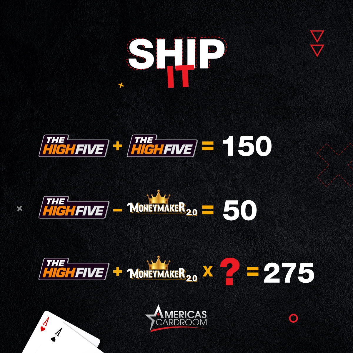 ACRPokerBR's tweet photo. Já sabe a resposta?

✍🏼 Comente o resultado +❤️+🔄+ Nick
___

#ACR #poker #jogo #pokerface #nextmoneymaker #thehighfive https://t.co/eIKYl0Sb73