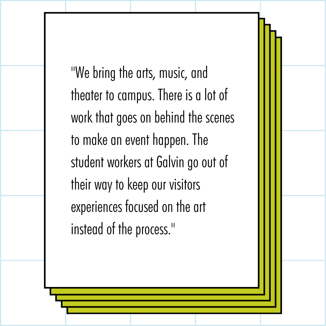 Where would our student workers be without their supervisors? John Hagar is just one of the amazing supervisors at SAU. His students in Galvin "are the face of the university for thousands of community members each year, and they handle themselves professionally and with poise."