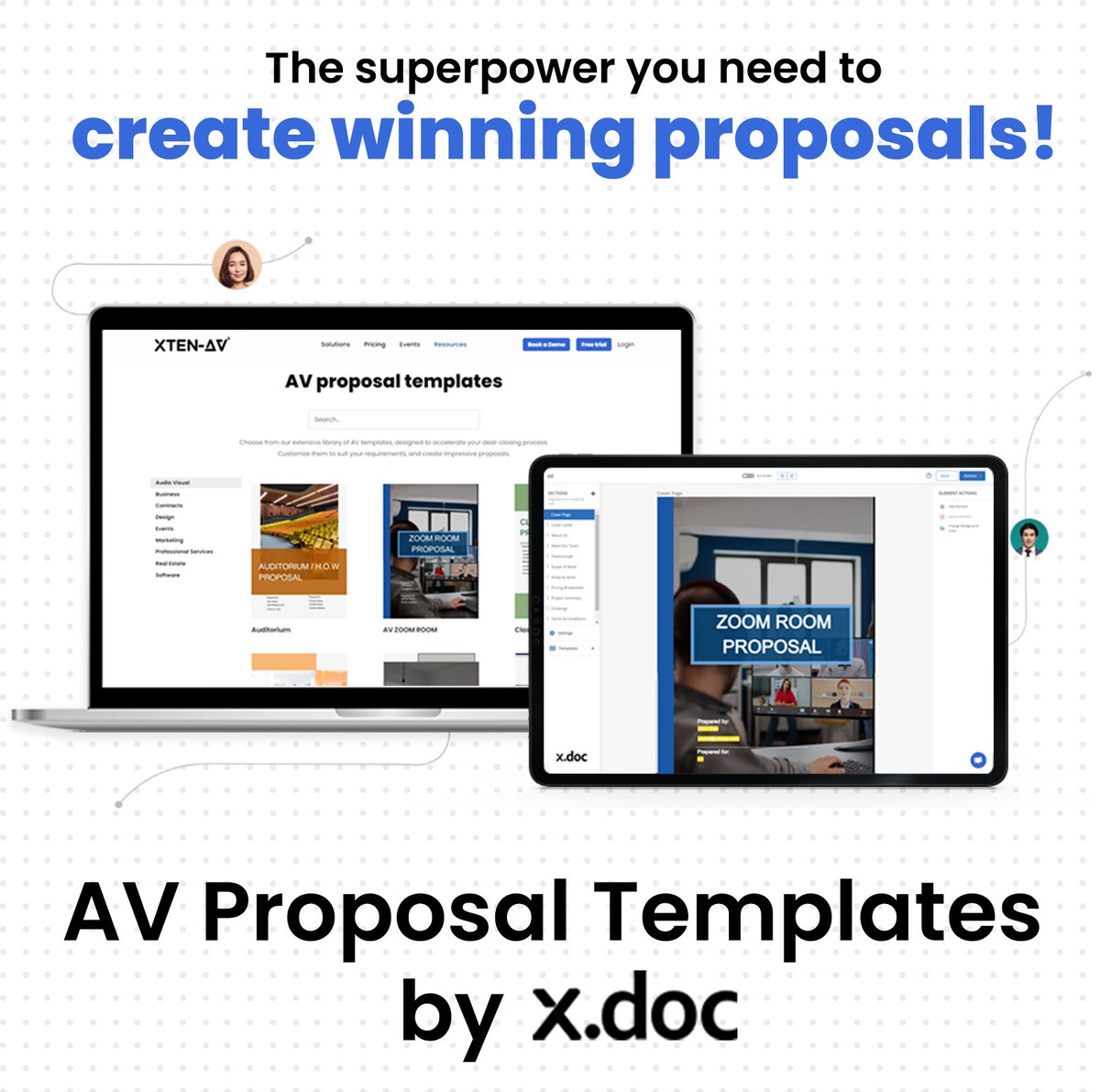 xten_av's tweet photo. Quick tip: Features like 100+ proposal templates, Digital Signatures, Document tracking &amp; more, help you ensure better close rates. Get the first step right!
Check out the AV proposal templates by x.doc: https://t.co/p5darIHSlJ

#avtweeps #winningproposals #xdoc #proposaltool https://t.co/Y42zWrSzui