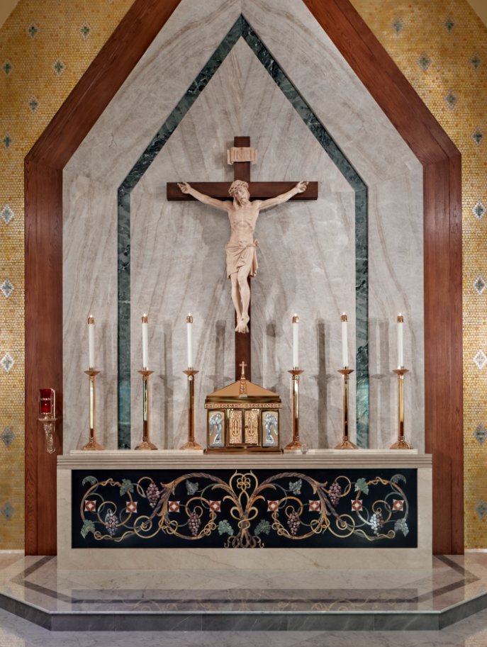 In our projects, we are often tasked with blending traditional elements with modern design to create a new, unique type of beauty. 
#ChurchDesign #NewDesign #ModernDesign #TraditionalDesign #SacredSpaces #PlanningAndDesign #InteriorDesign