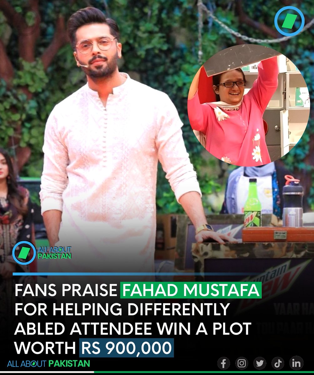 Fahad Mustafa wins hearts by treating a girl with special needs with kindness and assisting her in winning a plot worth Rs. 9 lakk

@Salman_ARY @ARYSabirShakir
#AAPakistan #Pakistan #FahadMustafa #JeetoPakistan