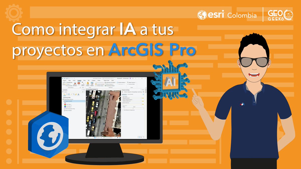 geo_geeks's tweet photo. ¡Llegó nuestro #GeoTip! 🥳
¿Sabes como integrar IA a tus proyectos en #ArcGISPro?
Hoy uno de nuestros #Geeks te mostrará cómo hacerlo a través de #libreríasdeaprendizajeprofundo
#Geogeeks #ArcGIS #ArcGISPro #AI
@EsriColombia
📌https://t.co/qU2gzoIg5Z https://t.co/LEhvKKXDuS