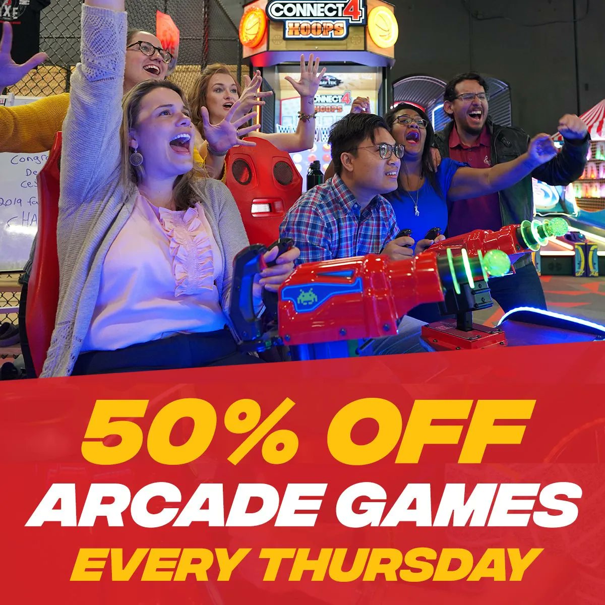 AccelerateSpeed's tweet image. Game day Thursday has arrived! All arcade games are 50% off!!! Let us know what your favorite game to play here at Accelerate is by tagging us in your arcade pictures! For more information visit our website here! bit.ly/3IXgUMF #acceleratespeed #acceleratespeedchicago