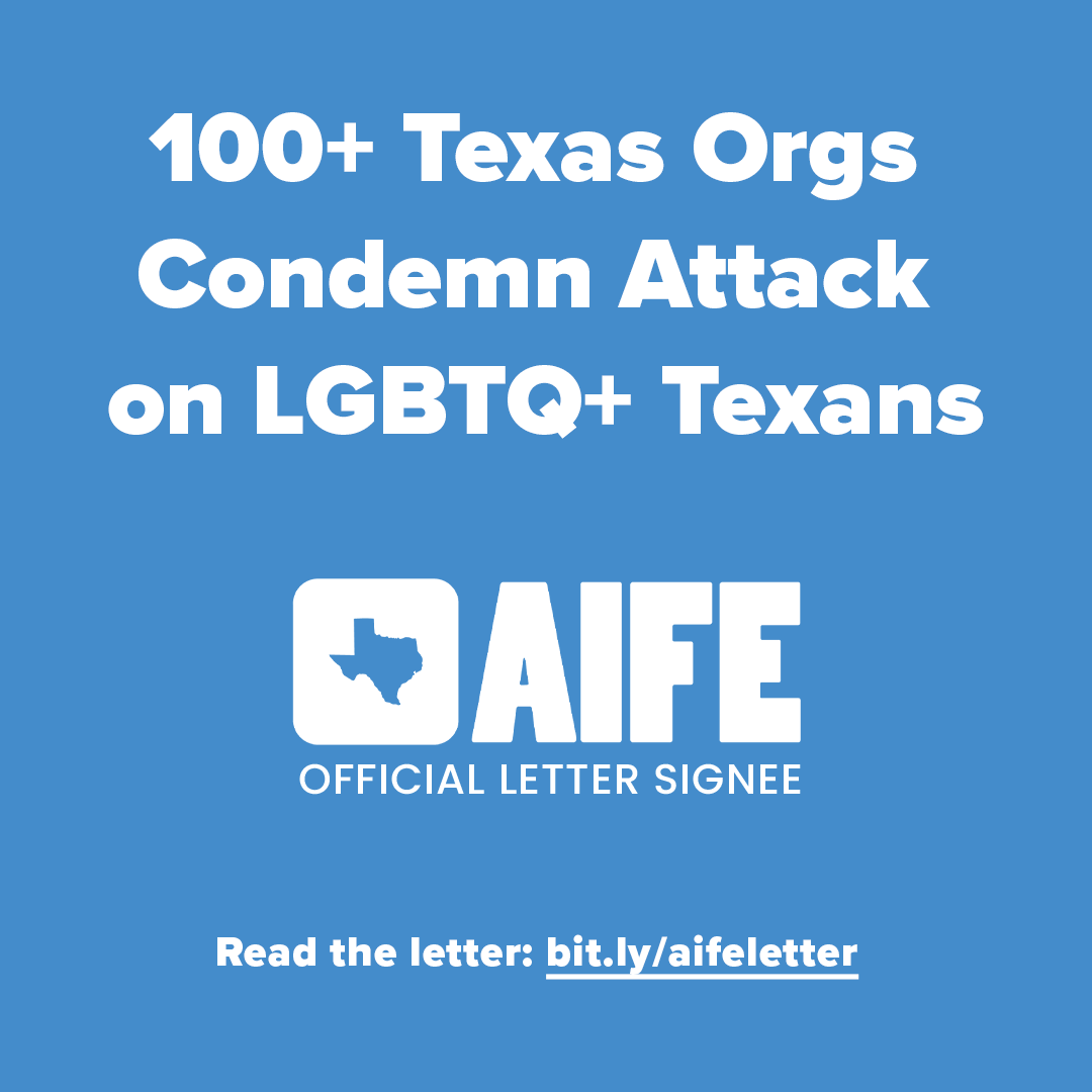 EqualityTexas's tweet photo. In response to the wave of hateful legislation this #TXLege, the #AllInForEquality coalition and 100+ Texas organizations and groups signed an open letter defending and affirming the rights of LGBTQ+ Texans.

📌 Read the full letter: https://t.co/Nf56w7yv5T

#LGBTQ #LGBTQRights https://t.co/dDMbBjzLv2