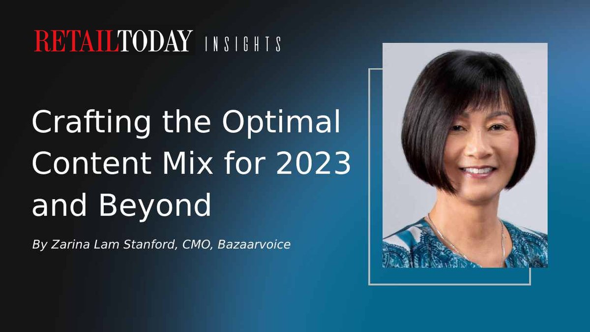 retail_today's tweet photo. Crafting the Optimal Content Mix for 2023 and Beyond
Read more: https://t.co/lggweO3JVn
@Bazaarvoice #MarketingOnABudget #ContentStrategy #PESOModel #UserGeneratedContent https://t.co/KU8vNfz51O