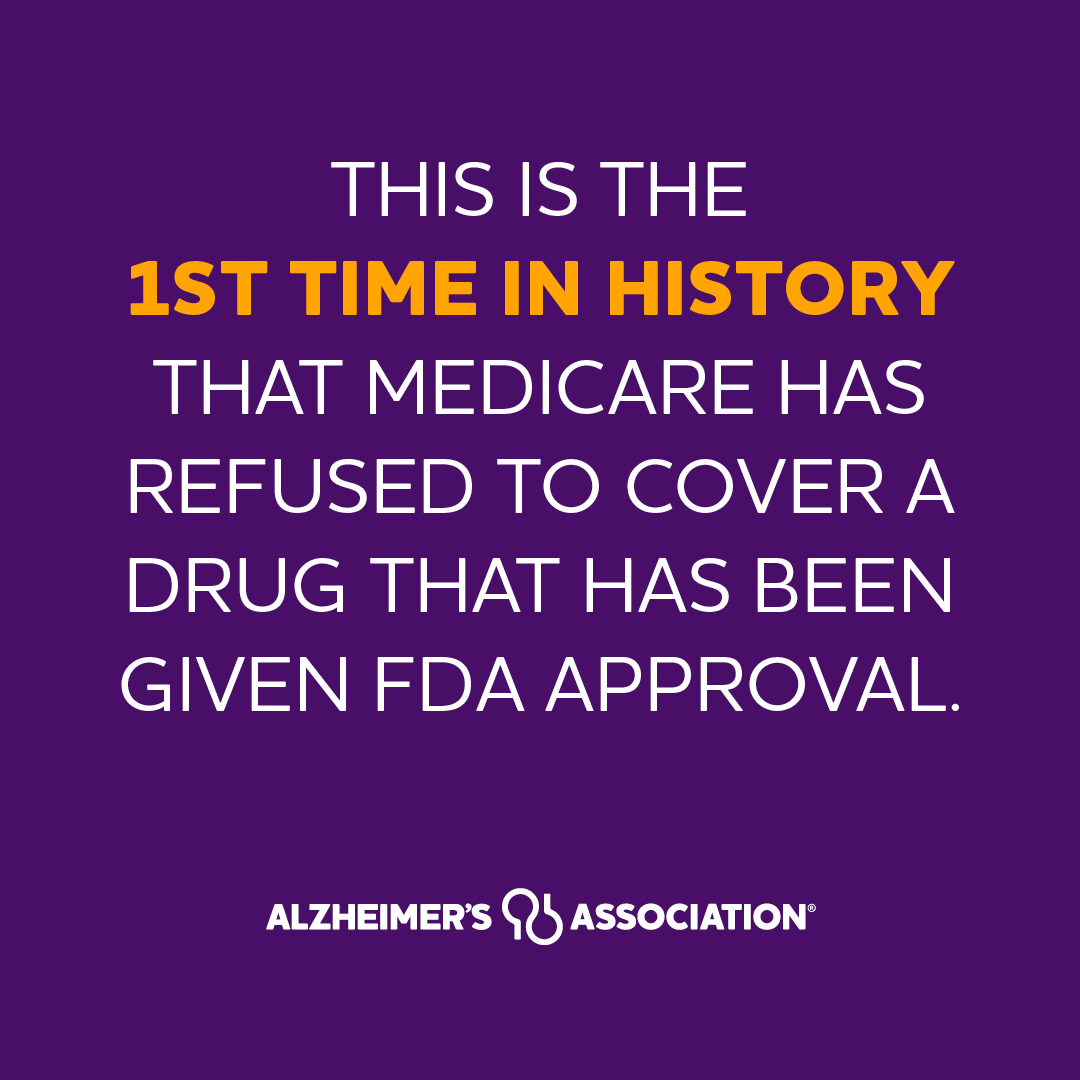 AlzGA's tweet photo. We need #AccessNow! 365 days ago, people living with early Alzheimer’s became the ONLY Americans to be denied access to FDA-approved treatments. Here are 5 important things to know about this decision &amp; why @CMSGov must IMMEDIATELY reverse it: https://t.co/KIcWe9JgzT. #MoreTime https://t.co/h8HiwAtFUc