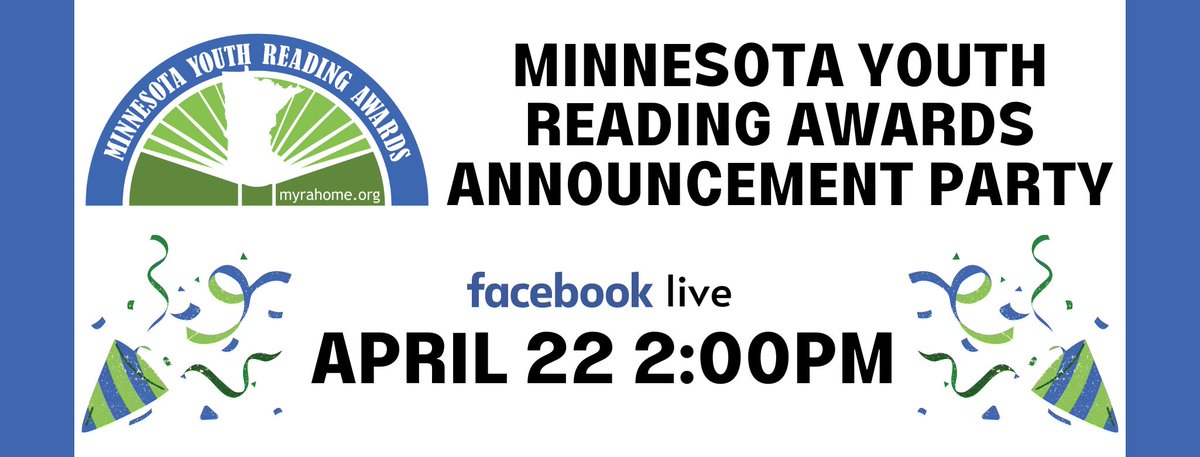 Awards Announcement Party on Facebook, April 22 at 2pm! Be the First to learn this year's winners, discover next year's nominees, and hear from special mystery guests! fb.me/e/MldS7Ppg