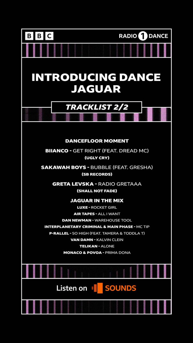 Very excited to share that Alone will played on <a href="/BBCR1/">BBC Radio 1</a> <a href="/BBCR1Dance/">TODDWORLD</a> <a href="/bbcintroducing/">BBC Music Introducing</a>  tonight with <a href="/JaguarWorldwide/">JAGUAR</a> !! 🙌🏻 listen in from 10-11pm!