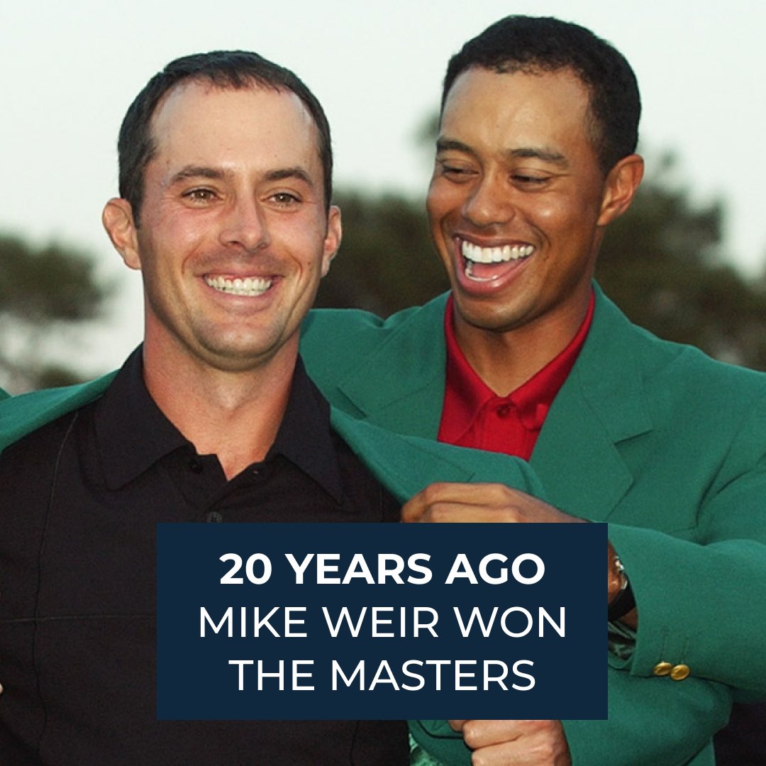 InHomeGolf's tweet photo. #OnThisDay 20 years ago, a Canadian Heritage Moment took place when Mike Weir won the Masters. 

It was a win for the ages (if you’re Canadian at least)!  Do you remember watching? ⬇️ 

#TheMasters #CanadianSportsMoment 

📸: @Sportsnet https://t.co/q0XiAaVPwx