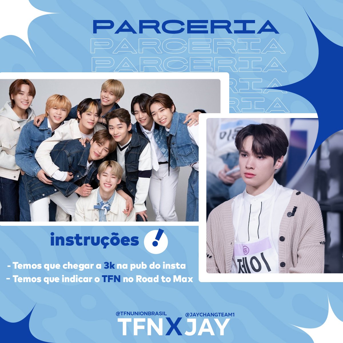 JayChangTeam's tweet photo. [🤝] E novamente estamos aqui com a @TFNUNIONBRASIL para anunciarmos nossa parceria, onde estaremos ajudando o TFN e Edelweiss estarão nos ajudando nessa reta final do Boys Planet 💛
Veja nos tweets abaixo as instruções a seguirem 👇

#EdelxJay https://t.co/leUaE3f8H1