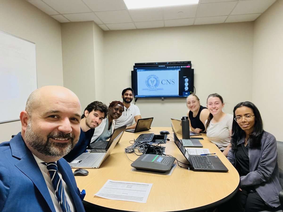 AliBaajMD's tweet photo. Finishing touches on abstracts for the @CNS_Update meeting! So proud of this awesome team! @uazmedphx #BannerNSG #BannerSpine https://t.co/8vERAWYHET