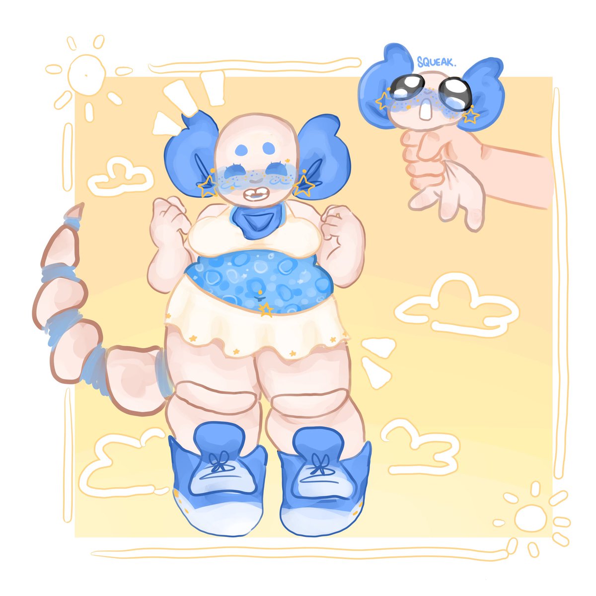 x4yn3z's tweet photo. THE WEATHERS BEEN SO NICE IM SO EXCITED FOR SUMMER >.< -BLUEBERRY 
#DISSOCIATWT #UNDERSWAPSANS #SWAPSANS #USSANS https://t.co/AFyRjNFKL3
