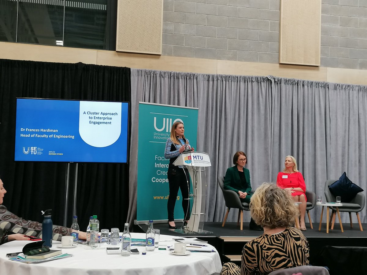 flomingoT's tweet photo. Enjoying the great discussions on strategic approaches to enterprise engagement @UIIN Ireland Forum with @kathryntkiely &amp; Tom Hennessy where Dr Frances Hardiman presents on @EngTheSouthEast #uiin https://t.co/OhYLaQ8i3F