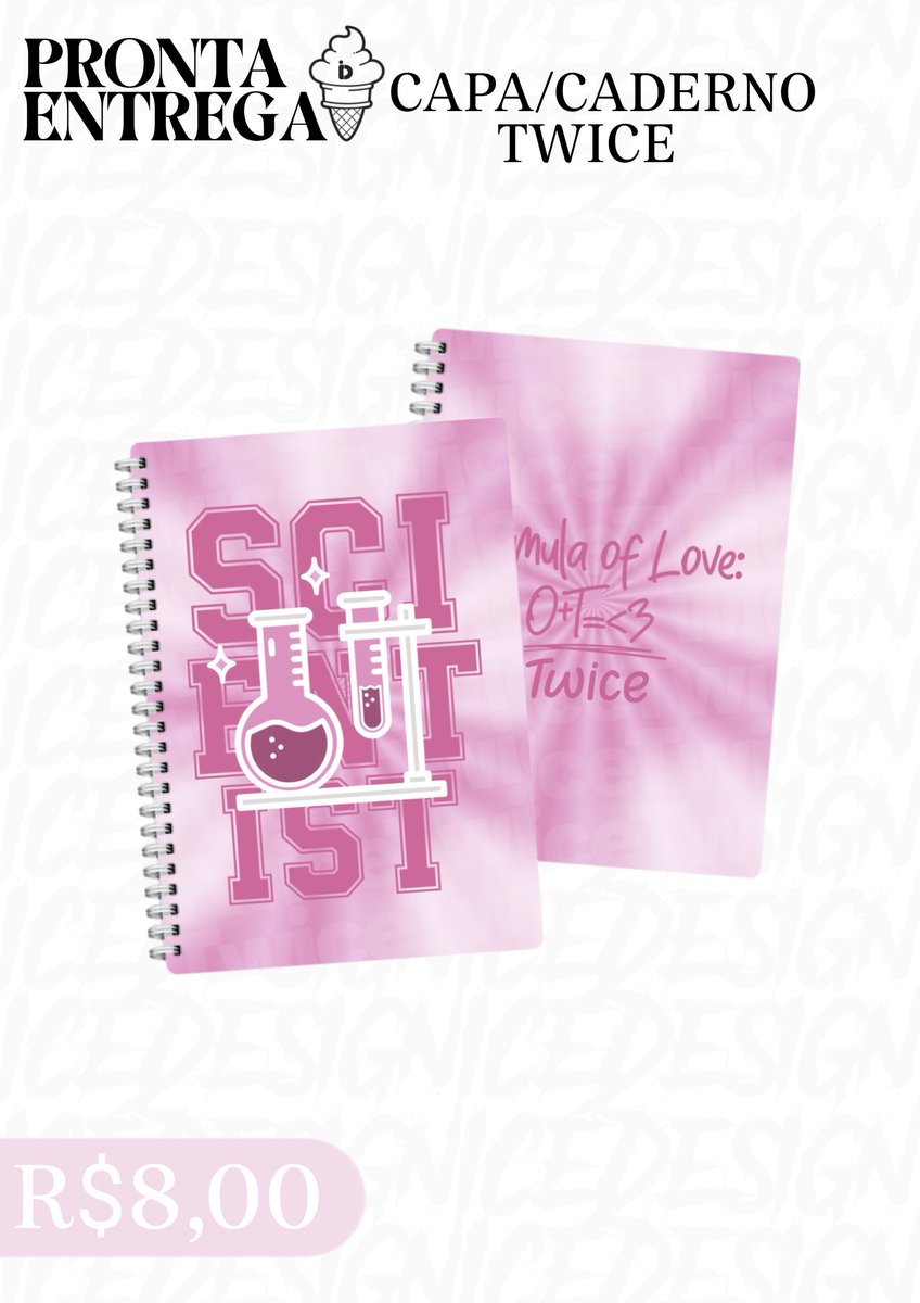❥ PRONTA ENTREGA | #TWICE 

🌻| CAPA/CADERNO R$8,00 💵 

💳 Pagamento vía PIX ( vendo apenas o DESIGN ) Interessado chama na DM