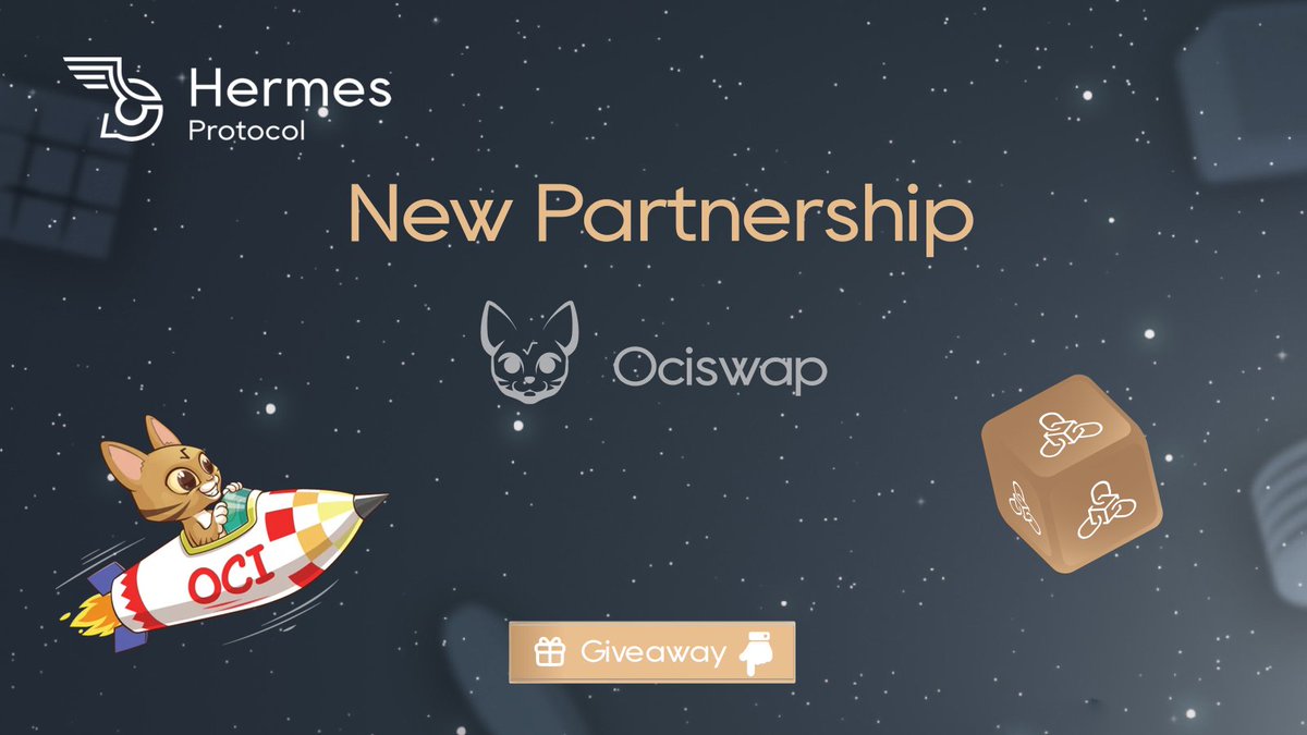 HermesProtocol's tweet photo. 1/ 🚀 Welcome to the 11th thread of #HermesProtocolAprilAnnouncements!

Today, we're ecstatic to announce our partnership with @Ociswap, a top-notch DEX on @RadixDLT.

Get ready to level up your trading experience with powerful notifications and alerts! 📈🔔

$XRD $OCI https://t.co/NAZXXmpfrf