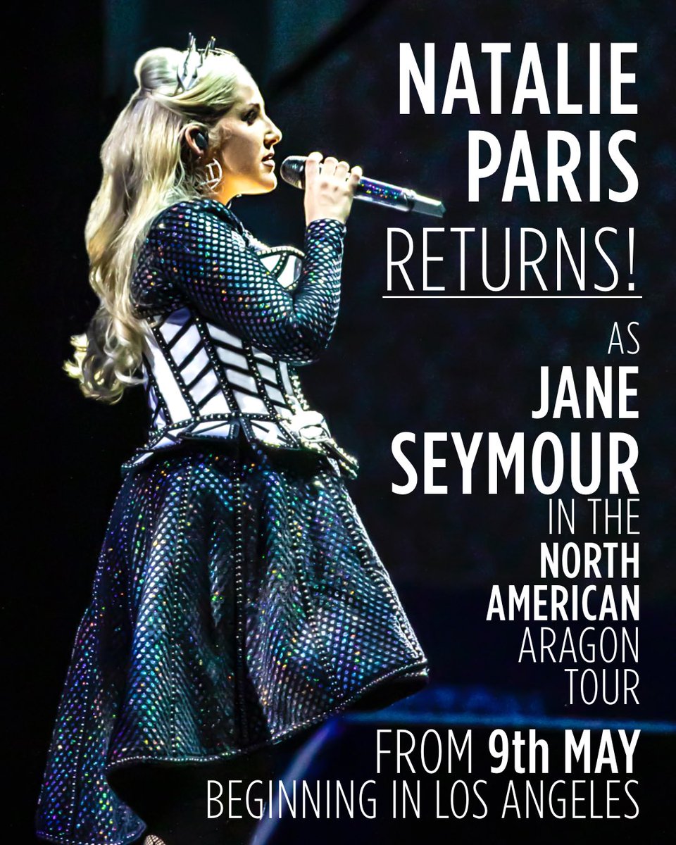 Queen @nataliemayparis RETURNS in the North American Aragon Tour!!! 🤍👑 @SIXUSTour #ForeverQueen #Queendom
