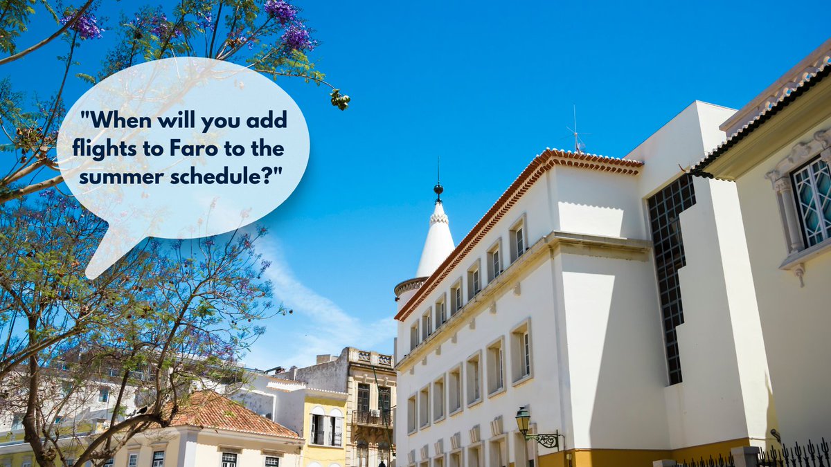 SouthendAirport's tweet photo. You asked, we answered...
👉 NOW! Flights to Faro in Portugal are already on sale with our airline partner, @easyJet and will be taking flight from Wednesday, May 24.
Have you got a question for us on #FrequentlyAskedFriday? Reply to this post!
#FlyLondonSouthend https://t.co/3mTzdmbUjl
