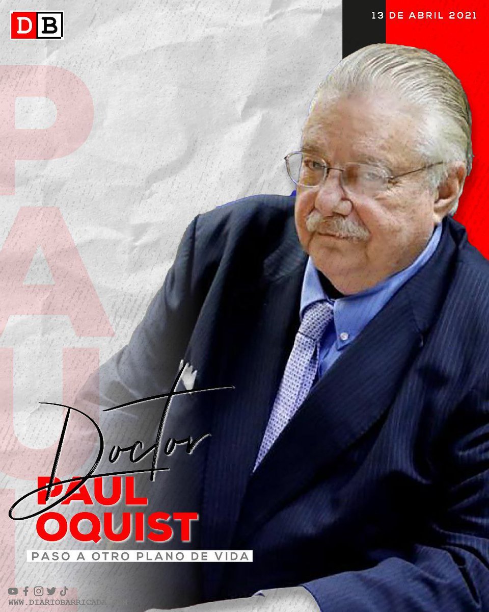 #BarricadaHistoria | En el año 2021 pasó a otro plano el Dr. Paul Oquist, Ministro Secretario para las Políticas Nacionales de la Presidencia de la República de Nicaragua, dejando un legado de firmeza, coherencia y lealtad indoblegable a la causa sandinista.