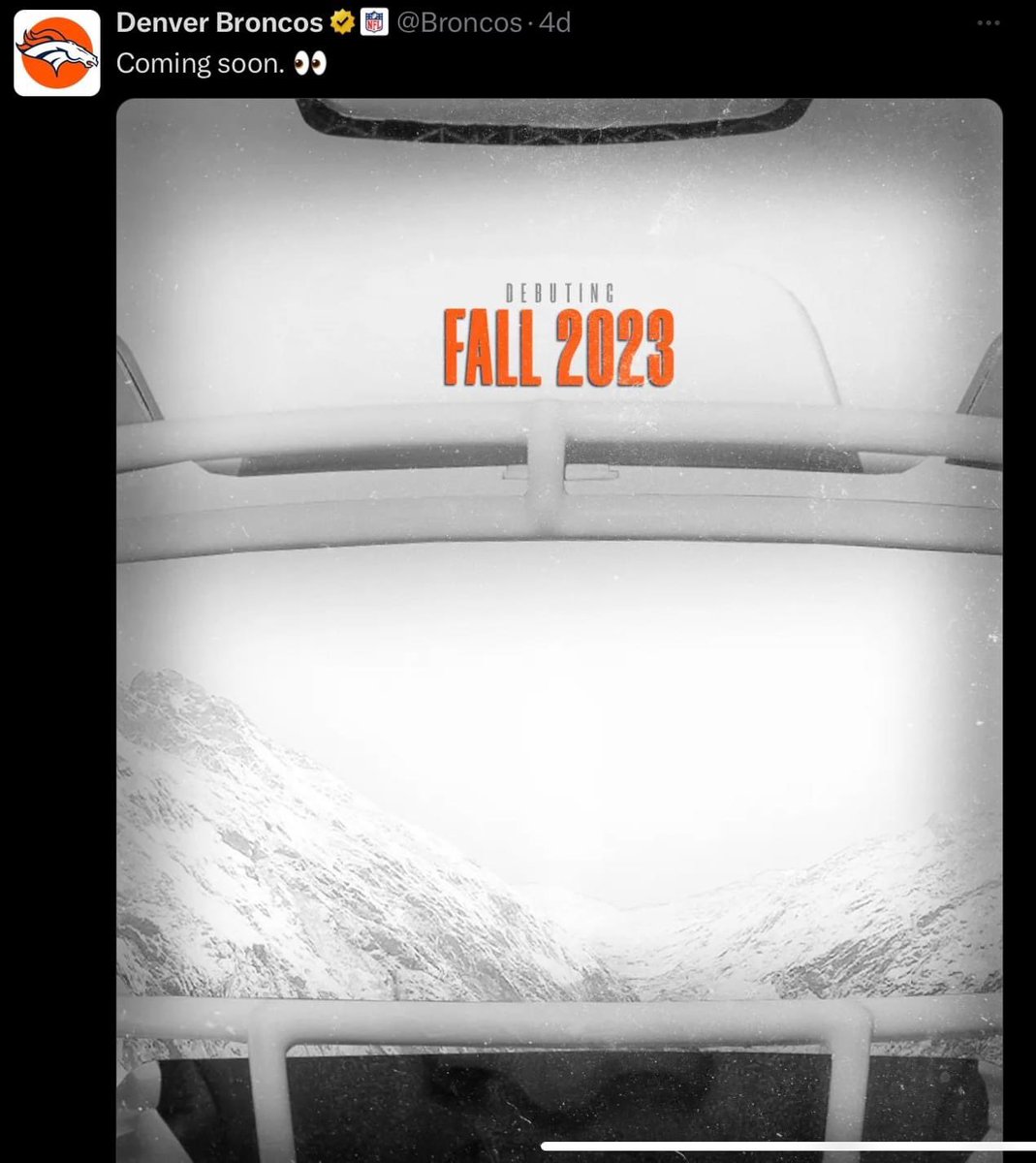 PeakOneSports's tweet image. Denver Broncos uniform announcement coming soon!
#TheThread #ThursdayThread