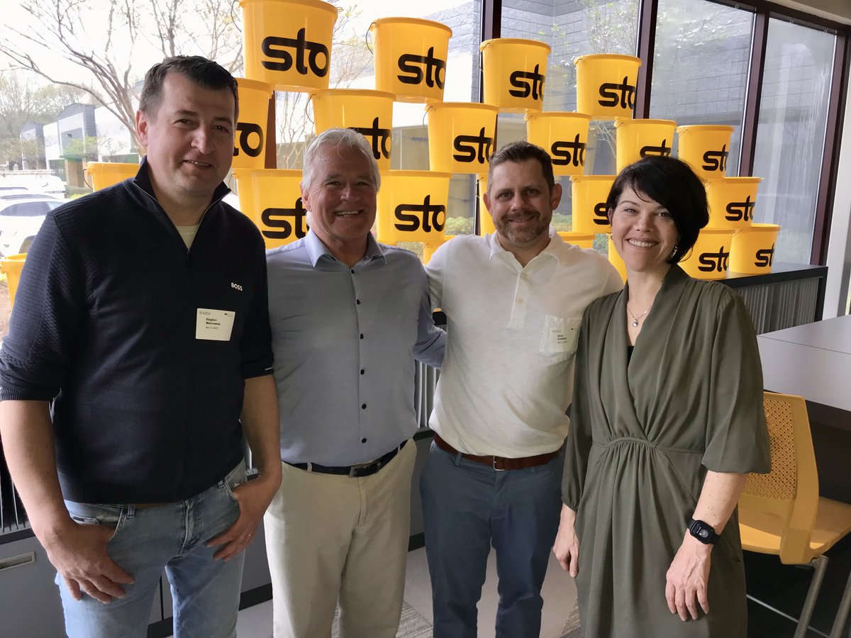 StoCorp's tweet photo. Such a wonderful visit at the Sto Design Center!
The Sto Corp team was grateful to host guests from M&A Projects Inc., Tri-North and GBA Architecture and Design last week to talk about #CreativityBegins, Sto Finishes. https://t.co/mSsxFaW6RL