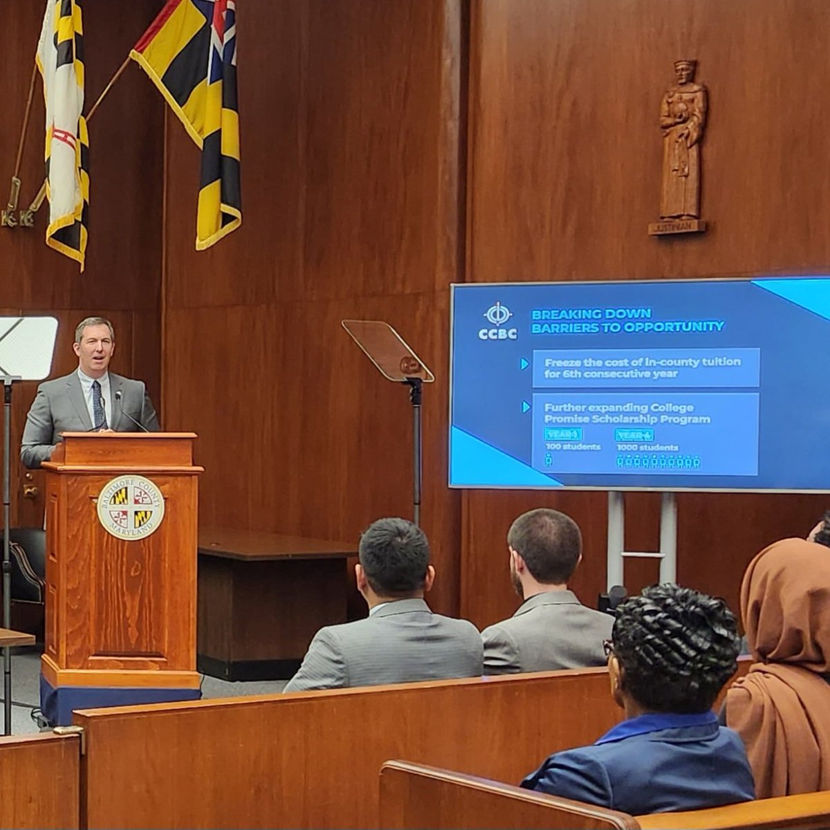 JDUrbach's tweet photo. Another historic day for @CCBCMD and @BaltCoGov 🎓 https://t.co/3kwF1hZfQl