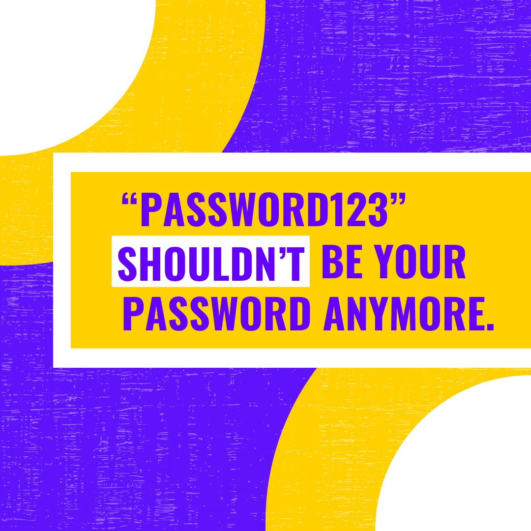 If you’ve had the same password since high school, it’s time for a refresh. Make sure that your password is unique and that it doesn’t resemble any other password. Keep your internet presence safe and secure. #ThisIsOurShot #VacunateYa