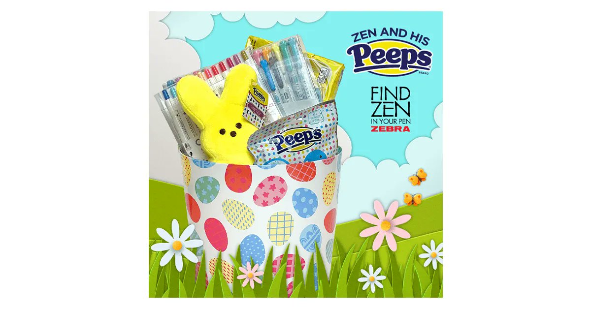 GooseGiveaways's tweet photo. Ends Soon! ๐๏ธ๐ฌ Get creative with the Zen and His Peeps Sweeps! Score a basket full of Zebra Pen products & PEEPS treats! Don't miss out: https://t.co/jH3WjBQ580 (Ends 4/15 โ US)
#ZebraPens #Peeps #Giveaway #WinGoodies #ZenAndHisPeeps https://t.co/263nYezkLo
