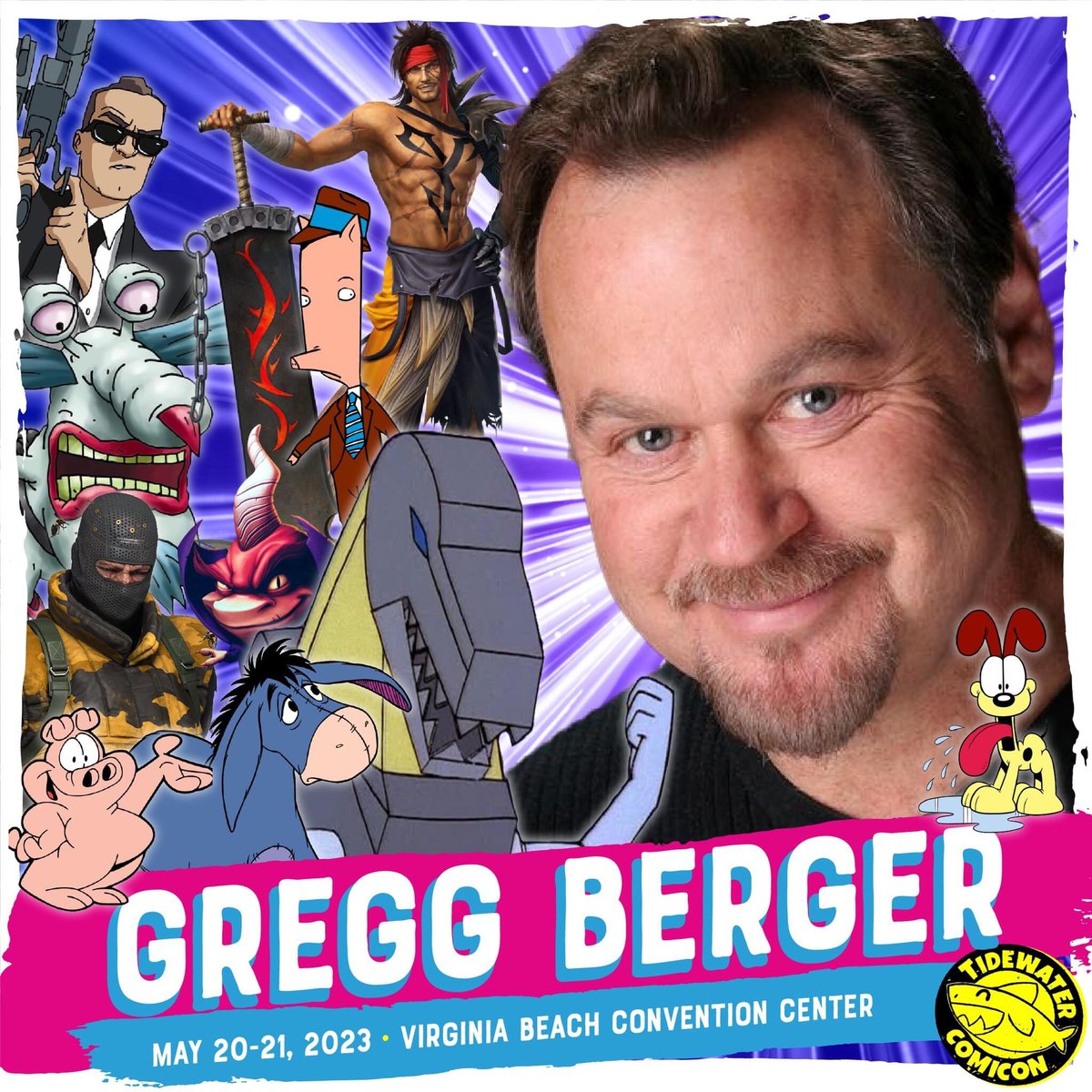 Hey there Tidewater Titans, we have an awesome Special Guest announcement! 💙🦈 
We are super excited to welcome Special Guest Gregg Berger to Tidewater Comicon 2023! 🎉 

tidewatercomicon.com/tickets/