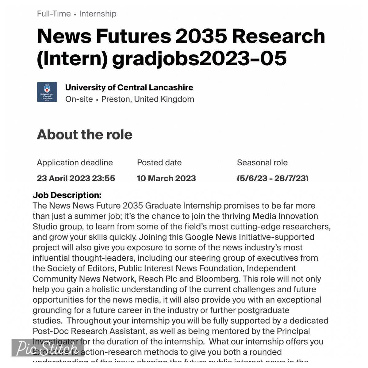 futures2035's tweet photo. More about the News Futures 2035 Research Internship👇

cc  @UCLanResearch https://t.co/eKowVuaQlZ