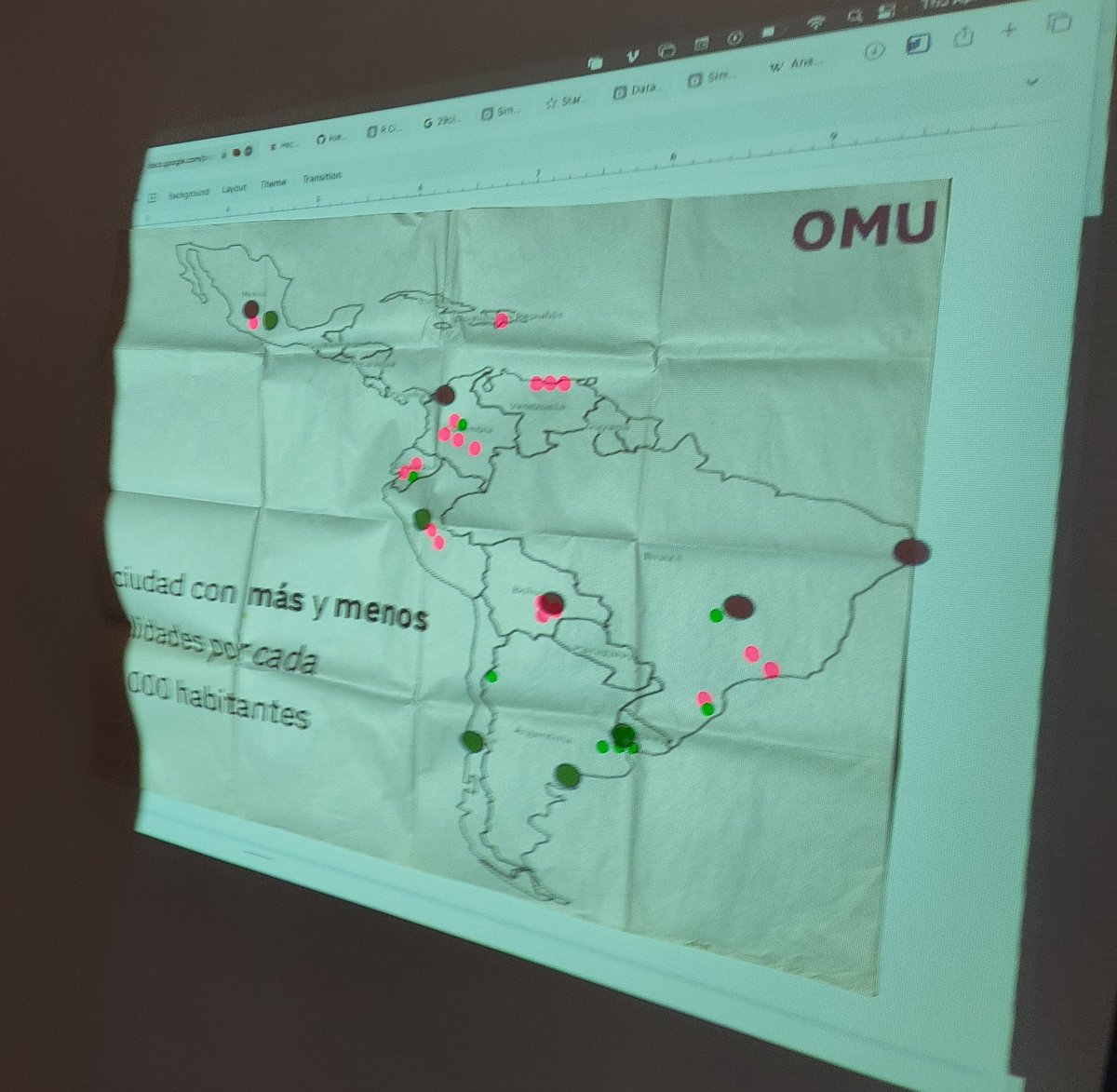 linisqs's tweet photo. Día 2: #MobilityDataHub
Nuestra misión era adivinar las ciudades con mayor y menor tasa de fatalidades en siniestros viales.
Mis apuestas fueron:
🔴 Santa Cruz de la Sierra
🟢 Montevideo https://t.co/Ysjcg9GK79