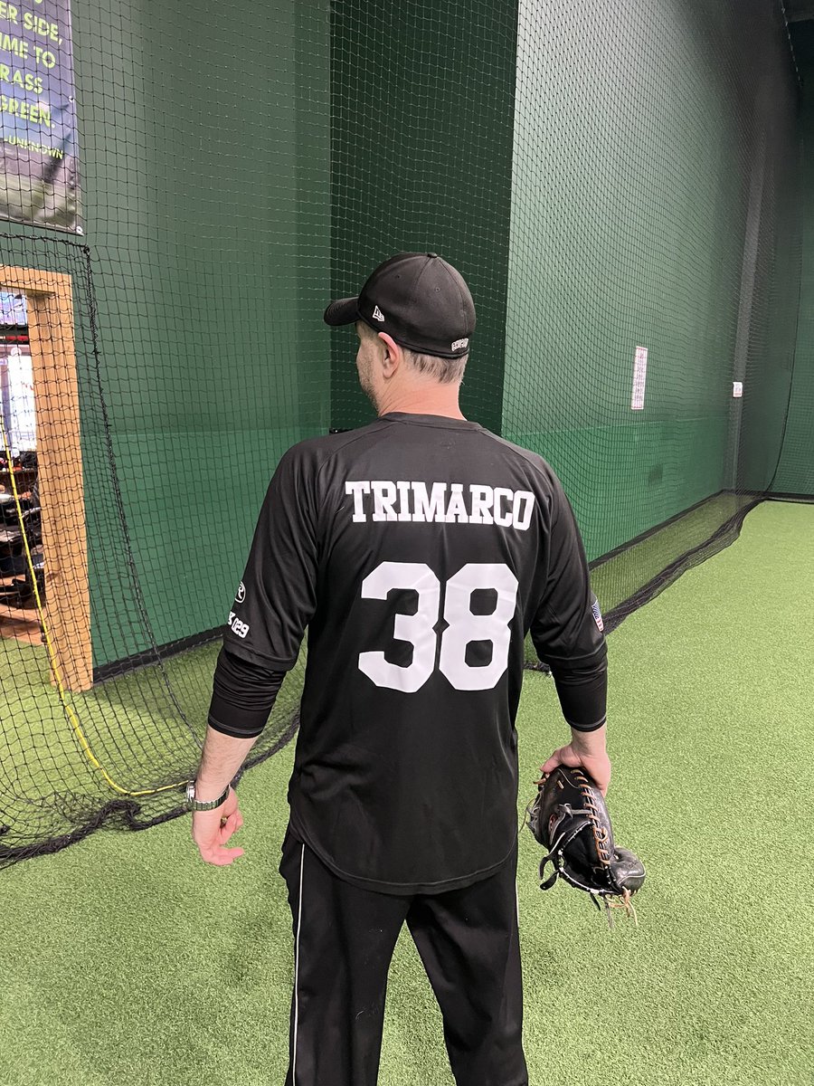 TaddGibby24's tweet image. Coach Trimarco now has an official ESP 12u Black jersey, but unfortunately no eligibility left 2 play😂. Guess he will just have 2 keep training guys. The 12u squad wanted to say thank u 4 all the winter training.  #ItsGoTime #ESPTrained #ESPFamily #CoachTrimarco @coachdudzienski