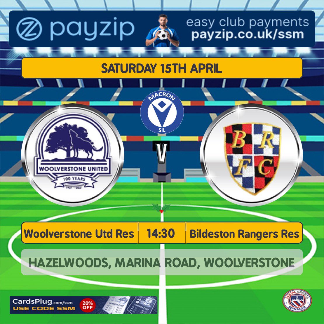 We travel to <a href="/WoolverstoneFC/">Woolverstone United</a> for what is always a tough fixture and will no doubt be a challenging game! 🔴⚫️🔵⚪️