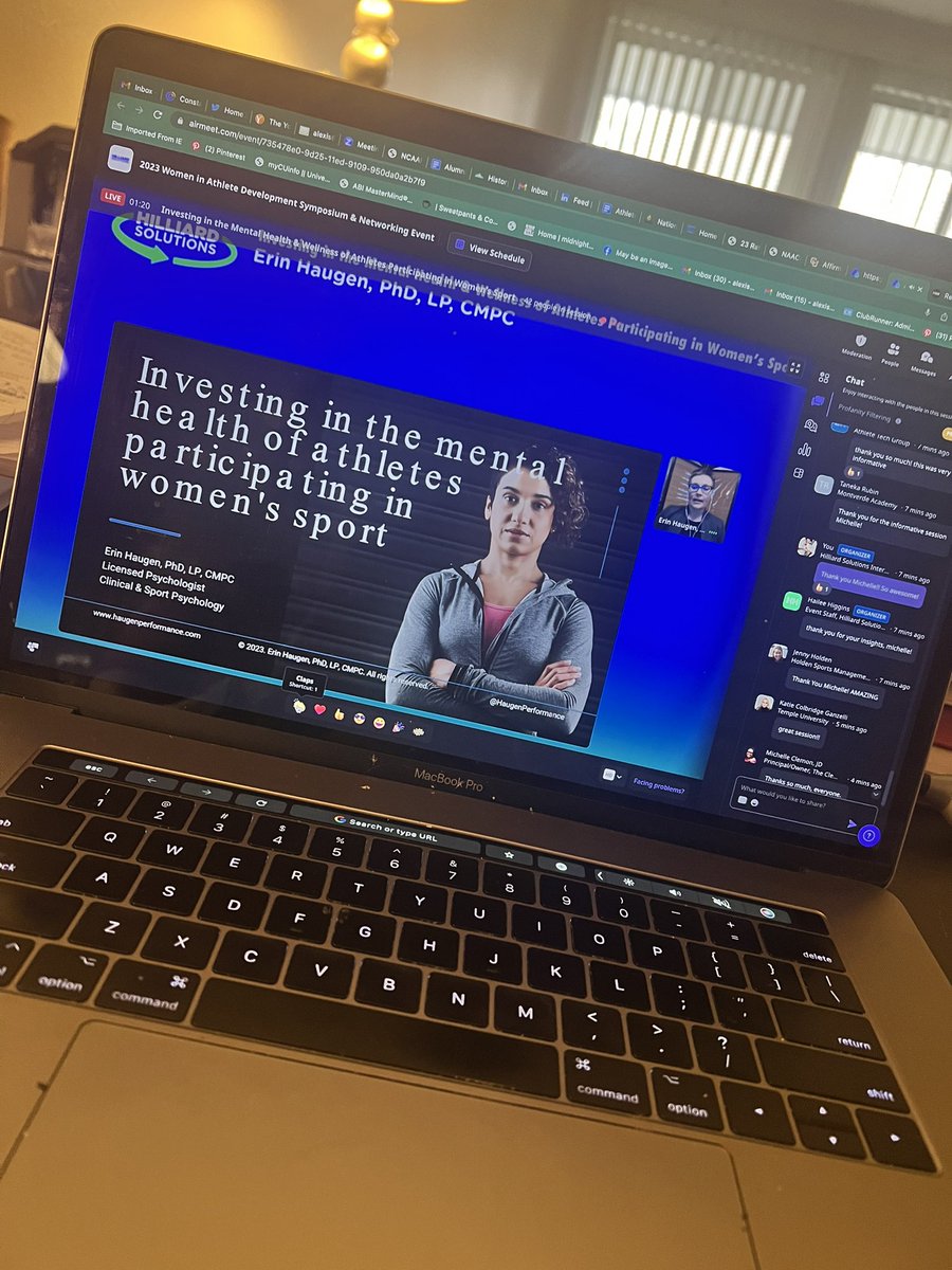 alexiseliz75's tweet photo. Dr. Erin Haugen giving a great discussion on mental health of athletes participating in women’s sport. Great discussion at @HilliardSoluti1 Women in Athlete Development symposium! @Buffs4Life1 #HilliardSolutions #MentalHealthMatters https://t.co/Gp5GvTSIdj