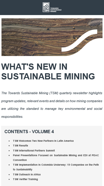 tsminitiative's tweet photo. Interested in the latest on #TSMining, including our newest partners in 🇲🇽 and 🇵🇦, an update from @acmineriacol on program implementation, new results from 🇨🇦's @theminingstory & @AMQ_minesQc, and much more?
Check out our newsletter, just launched today: https://t.co/n5v195drl8 https://t.co/ITdTsIpfma