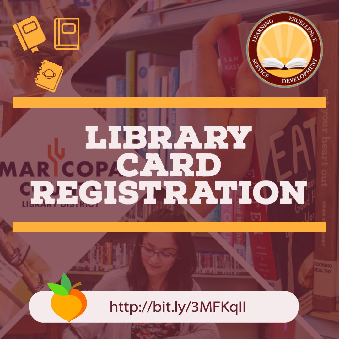 Now is a great time to get your library card! We are teaming up with the Litchfield Park Library (<a href="/MaricopaConnect/">Maricopa County Library District</a>) to help your child get their library card. 

Check the <a href="/PeachjarInc/">Peachjar</a> link for more details: bit.ly/3MFKqII

#LESDCommunity #WhyLESD
