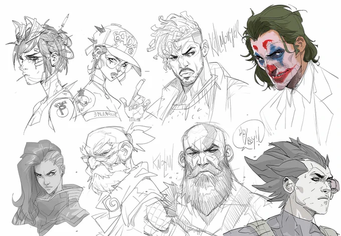 Random portraits sketches #ThrowbackThursday #characterdesign #art