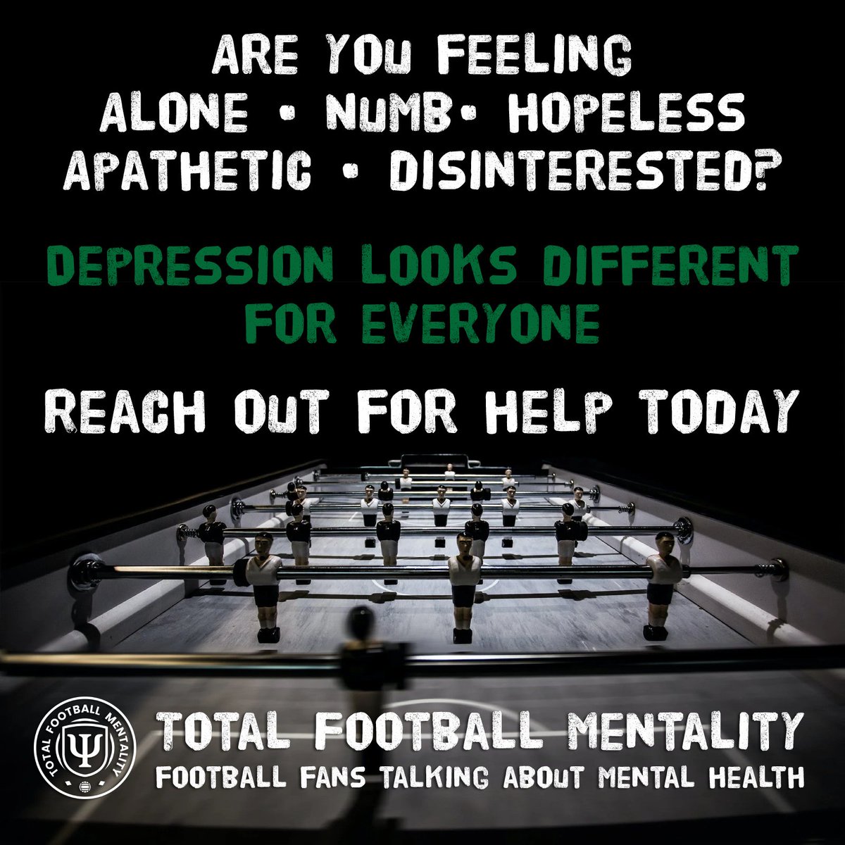 TFMentality's tweet photo. Depression looks different for everyone. But if you have multiple symptoms for 2 weeks or more, you should reach out and seek help today.

#MentalHealth 💚 #SymptomsOfDepression 💚 #ReachOut https://t.co/UONazaF0lc