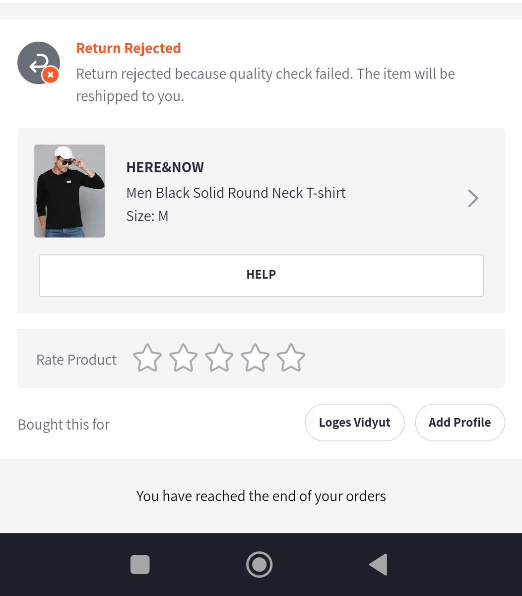 logeskutty's tweet photo. @myntra U know already I'm lost my 280 rs on initial order because of "returned product rejected" only because of delivery boy missed the price tag.. now tell me who is the culprit ?? https://t.co/uoicwHV8QQ