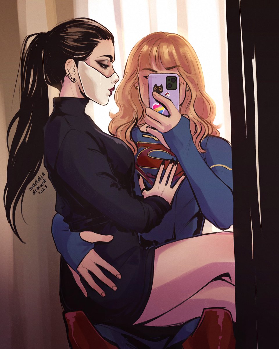 nerdyprude13's tweet photo. @biiexxx i was so inspired by your supercorp version I COULDNT RESIST!! also shoutout to @PORSZAAAA and her definitely not cats sticker heheh :3
*inhALES* KATIE MCGRATH !!!!!!!!!!!! https://t.co/lxxEDeM0Ft