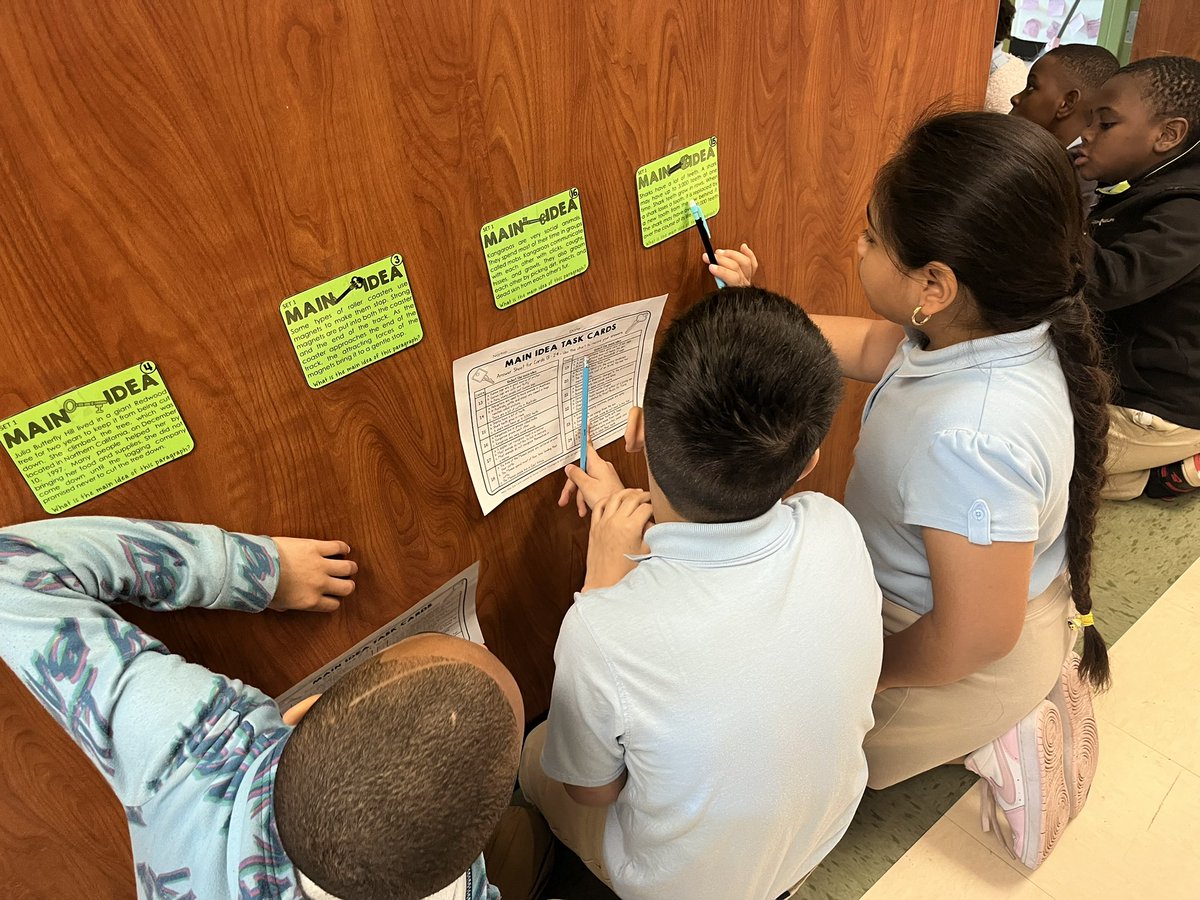 Growing_In_3rd's tweet photo. Task Card Mania! My 3rd graders are hard at work analyzing text and demonstrating reading skills they have worked hard on all school year. I am proud of the engagement and discussion I am witnessing🥰@AthertonES @HISDElementary2 @ResendizEDU @AlynthiaCurtis https://t.co/xyoQKBBjWa