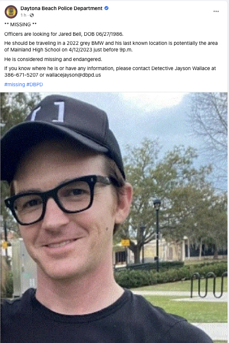sopitas's tweet photo. 🚨#LoÚltimo | Autoridades de Estados Unidos reportan que el cantante Drake Bell (@drakebell) se encuentra como desaparecido y en peligro.

En breve más info. https://t.co/tzqGBrL7I1