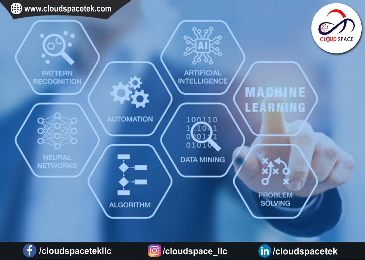 CloudSpace_LLC's tweet image. 𝐌𝐚𝐜𝐡𝐢𝐧𝐞 𝐋𝐞𝐚𝐫𝐧𝐢𝐧𝐠: 𝐑𝐞𝐯𝐨𝐥𝐮𝐭𝐢𝐨𝐧𝐢𝐳𝐢𝐧𝐠 𝐭𝐡𝐞 𝐅𝐮𝐭𝐮𝐫𝐞 𝐨𝐟 𝐓𝐞𝐜𝐡𝐧𝐨𝐥𝐨𝐠𝐲
#CloudSpaceLLC #MachineLearningRevolution #AIfortheFuture #CloudSpaceML #PersonalizedTechnology #InnovativeTech #FutureForwardTech #DataScience #ArtificialIntelligence