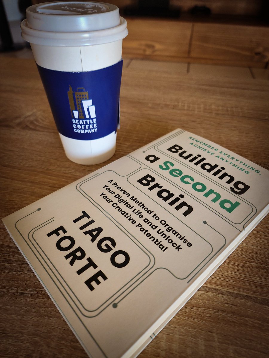 WarrenCManuel's tweet photo. Two of my favorite things Seattle Coffee and #BuildingaSecondBrain @fortelabs 👌 https://t.co/TCzzeyFlAB