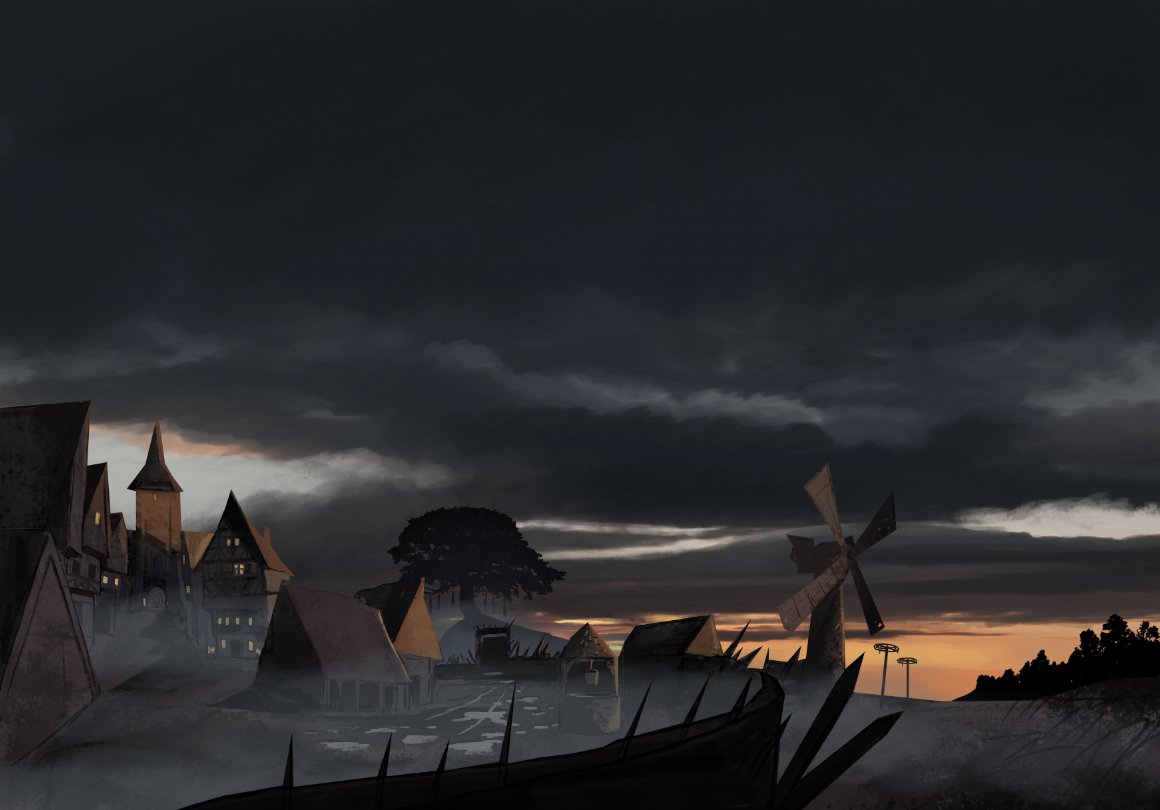 BenjaminTobitt's tweet photo. Ive been trying out a new method of painting that will hopefully allow me to maintain a painterly vibe, but without becoming mushy, especially with buildings. The road to not geting stressed out about backgrounds continues... https://t.co/TUi2rxi4TG