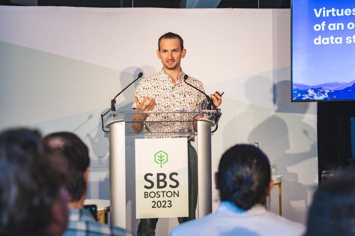 Carbon credits derive their value from data, but we've only just scratched the surface. Despite the fragmentation, many are working to build on top of it.  

Open standards offer verifiability, transparency, and rapid integration.  

Marcus Aurelius of <a href="/KlimaDAO/">Klima Protocol</a> at #SBSBoston